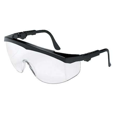 Mcr Safety TK1, Safety Glasses, Anti-Fog, Clear Lens, Black Frame, Half Frame, 12 PK TK110AF